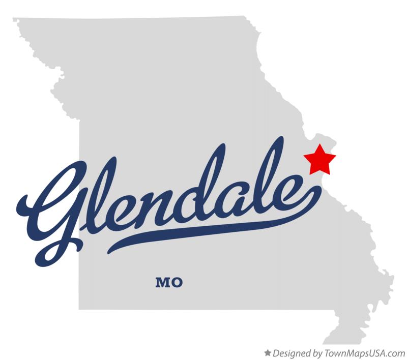 Map of Glendale Missouri MO