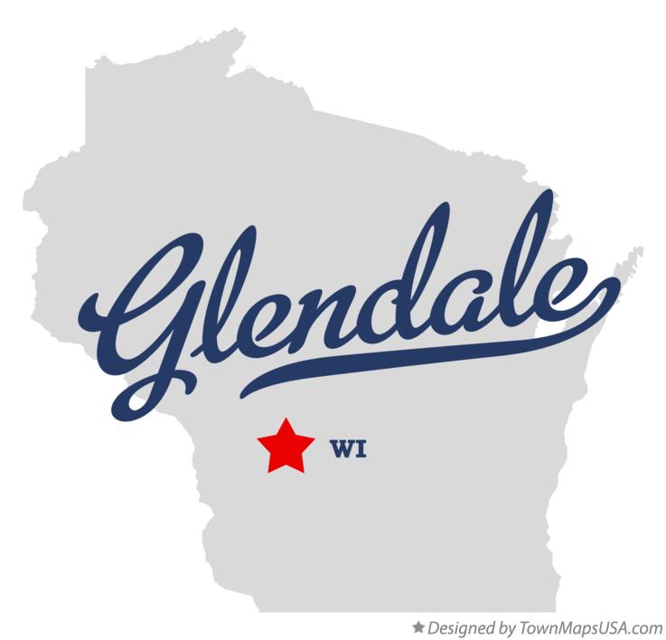 Map of Glendale Wisconsin WI