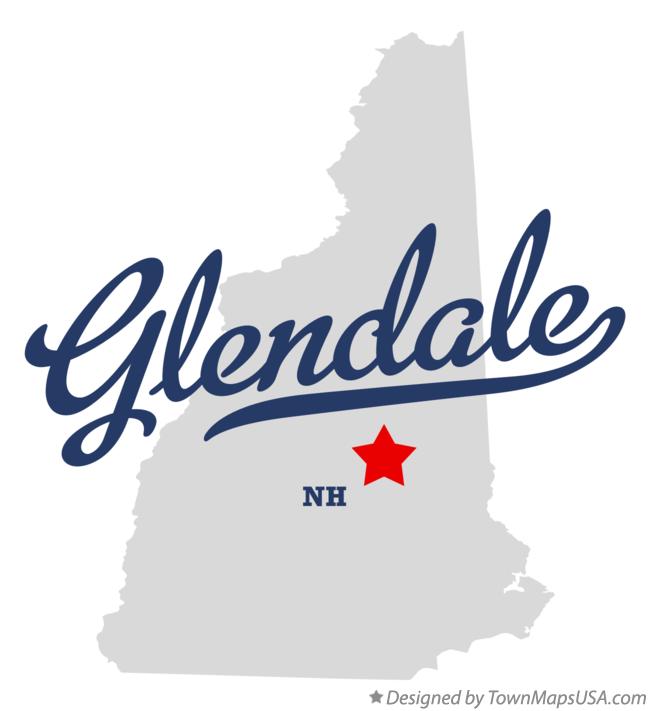 Map of Glendale New Hampshire NH