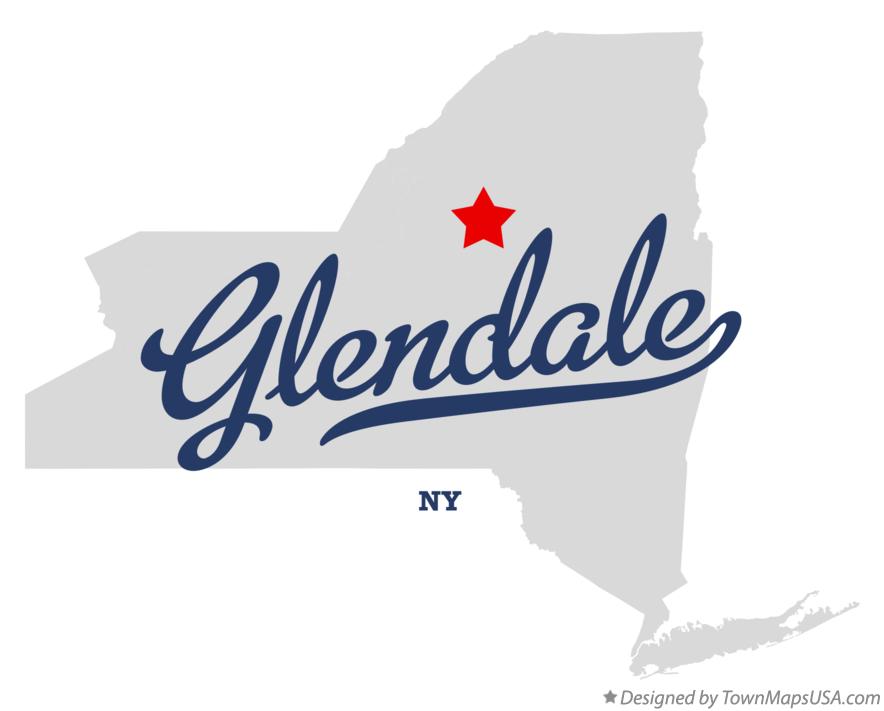 Map of Glendale New York NY