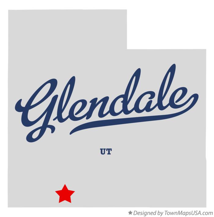 Map of Glendale Utah UT