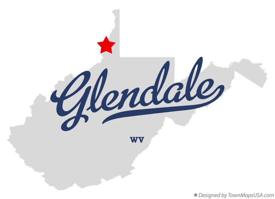 Map of Glendale West Virginia WV