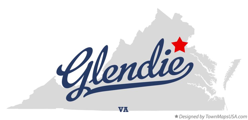 Map of Glendie Virginia VA