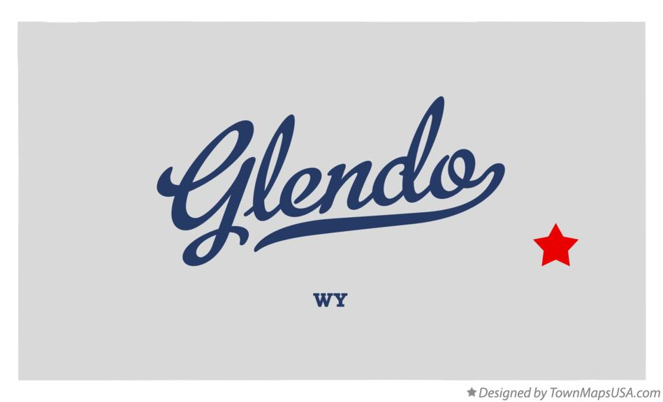 Map of Glendo Wyoming WY