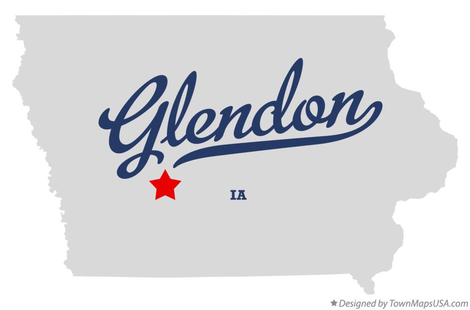 Map of Glendon Iowa IA