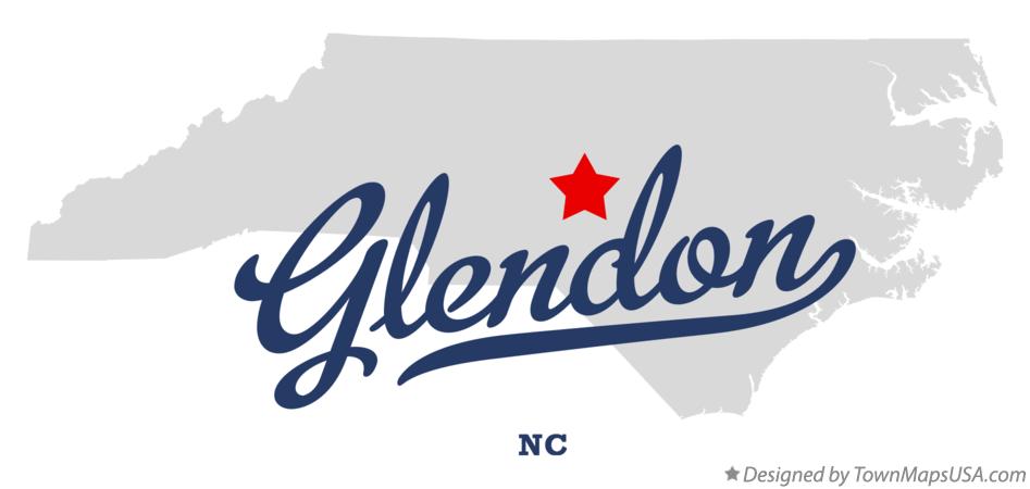 Map of Glendon North Carolina NC