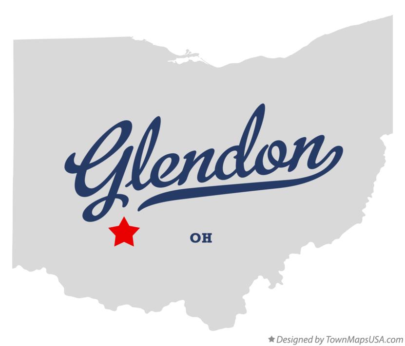 Map of Glendon Ohio OH