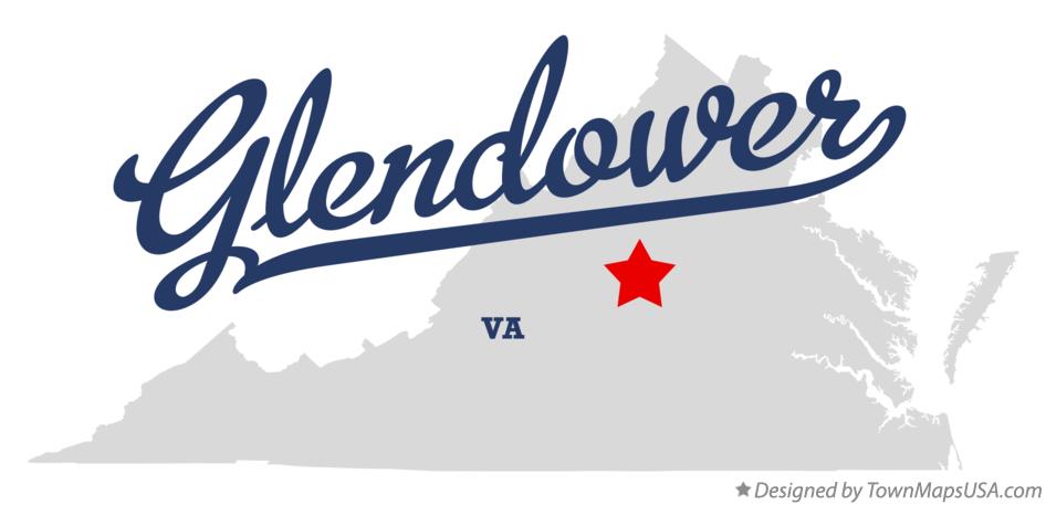 Map of Glendower Virginia VA