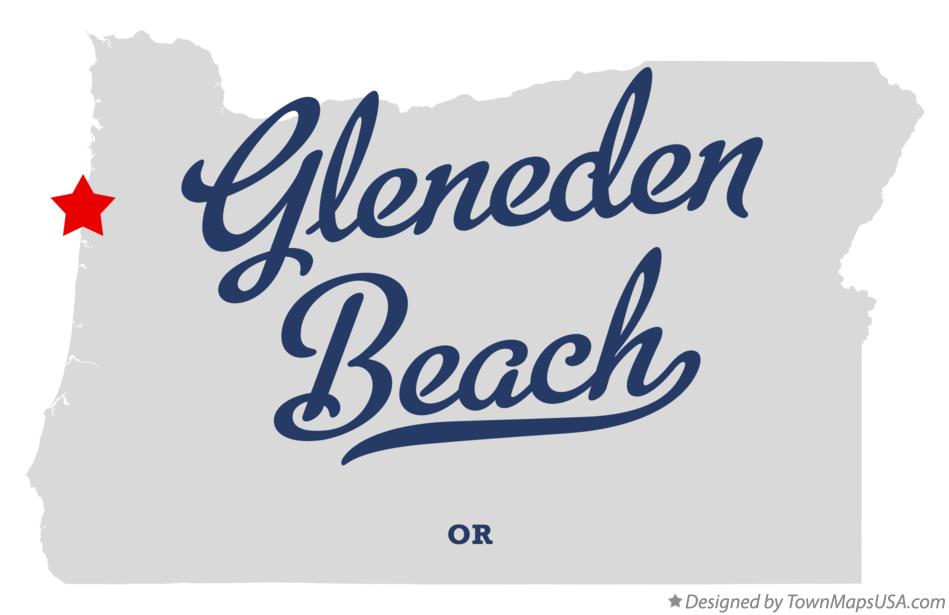 Map of Gleneden Beach Oregon OR