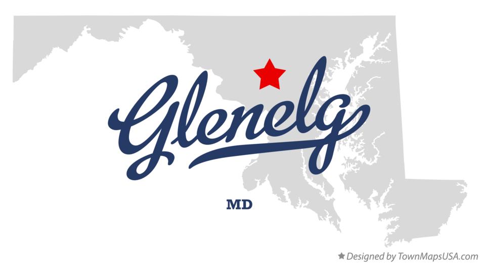 Map of Glenelg Maryland MD