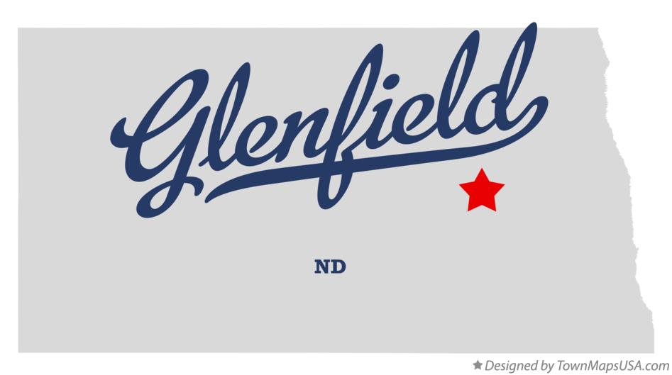 Map of Glenfield North Dakota ND