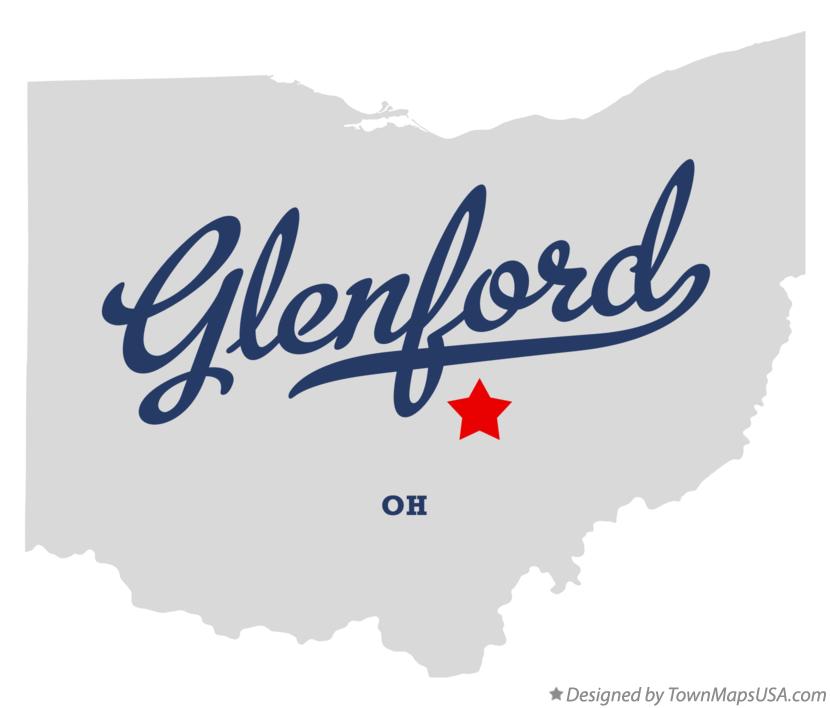 Map of Glenford Ohio OH