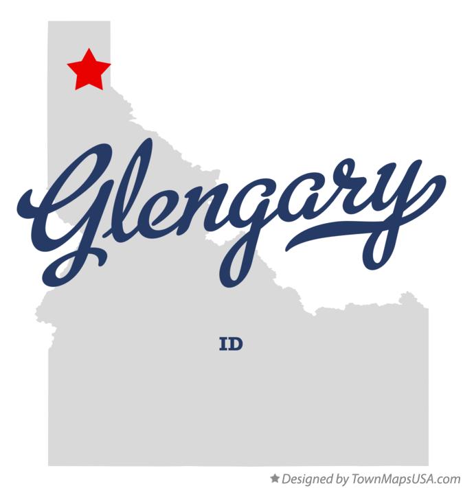 Map of Glengary Idaho ID