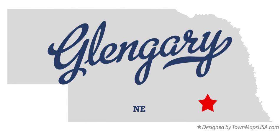 Map of Glengary Nebraska NE