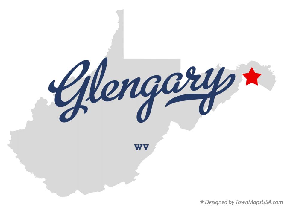 Map of Glengary West Virginia WV