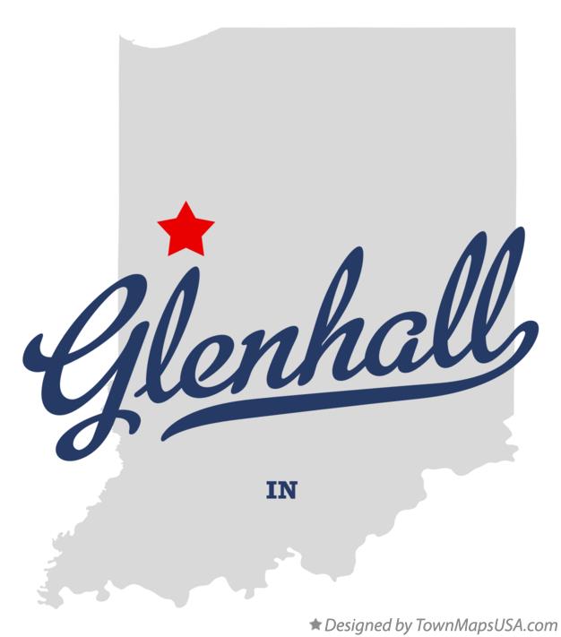 Map of Glenhall Indiana IN