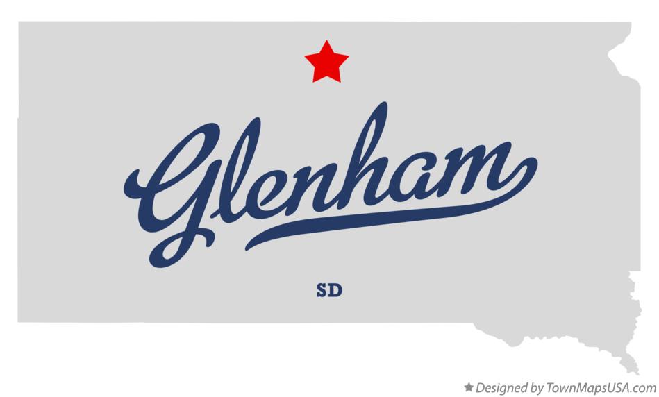 Map of Glenham South Dakota SD