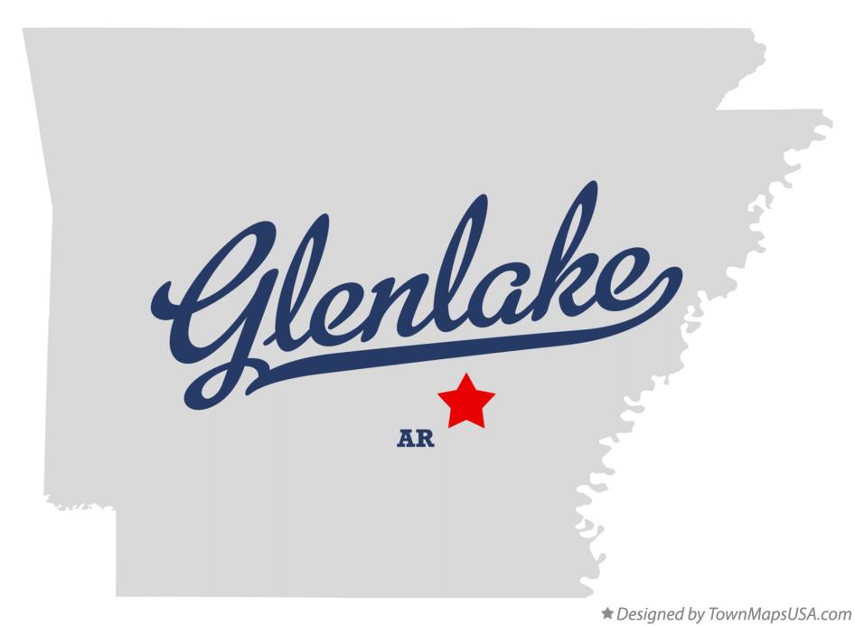 Map of Glenlake Arkansas AR