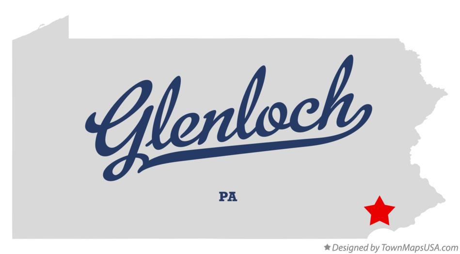 Map of Glenloch Pennsylvania PA