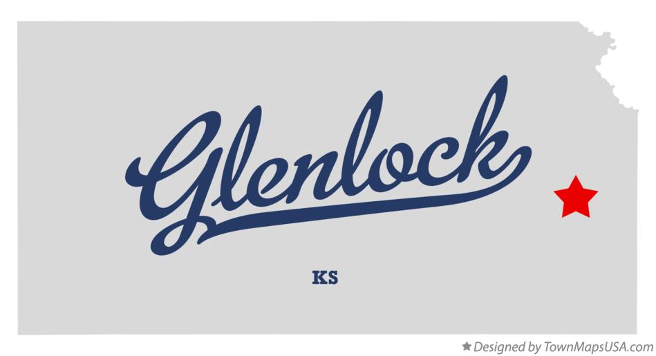 Map of Glenlock Kansas KS