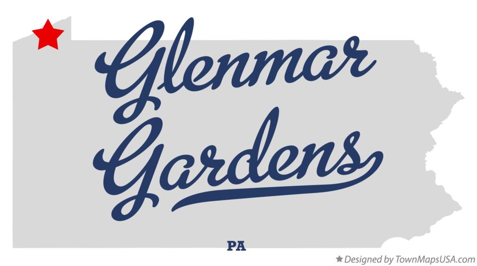 Map of Glenmar Gardens Pennsylvania PA