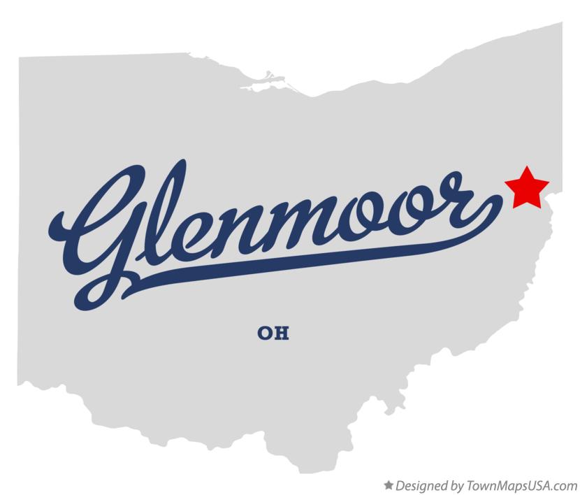 Map of Glenmoor Ohio OH