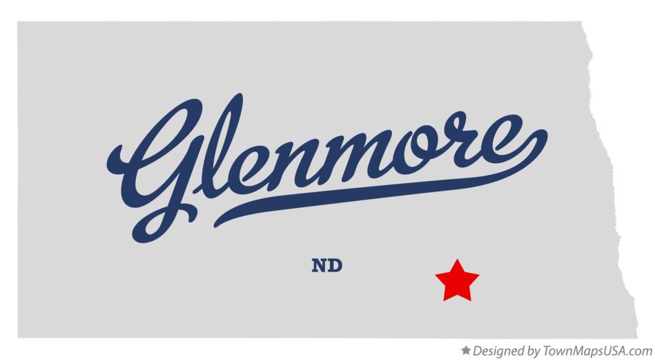 Map of Glenmore North Dakota ND