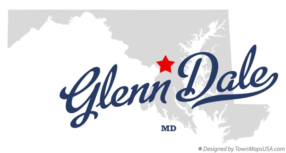Map of Glenn Dale Maryland MD