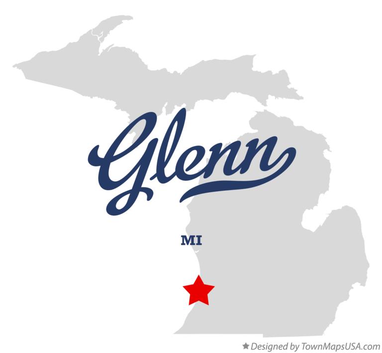 Map of Glenn Michigan MI