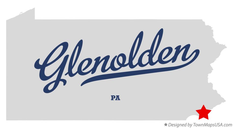 Map of Glenolden Pennsylvania PA