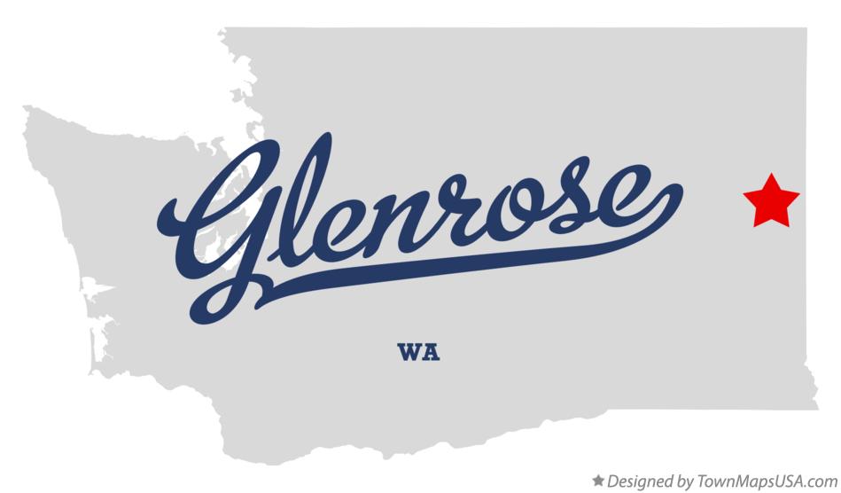 Map of Glenrose Washington WA