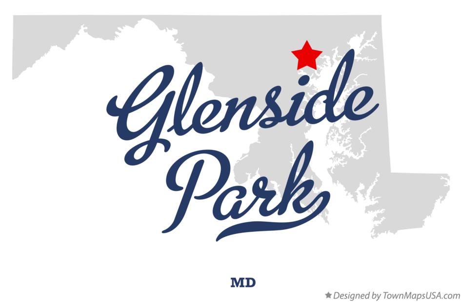Map of Glenside Park Maryland MD