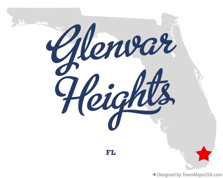 Map of Glenvar Heights Florida FL