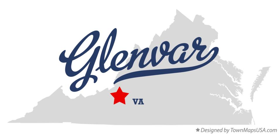 Map of Glenvar Virginia VA