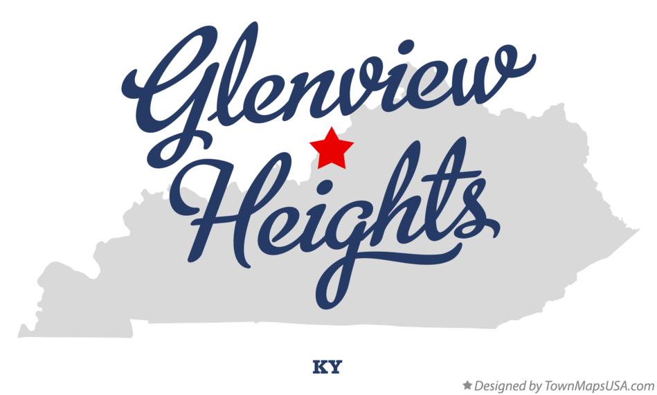 Map of Glenview Heights Kentucky KY