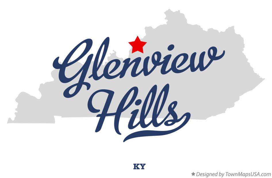 Map of Glenview Hills Kentucky KY