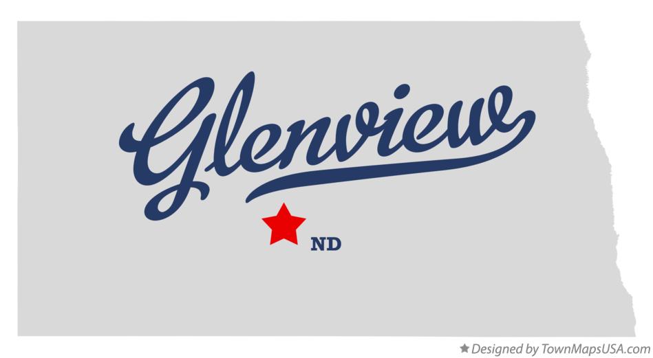Map of Glenview North Dakota ND