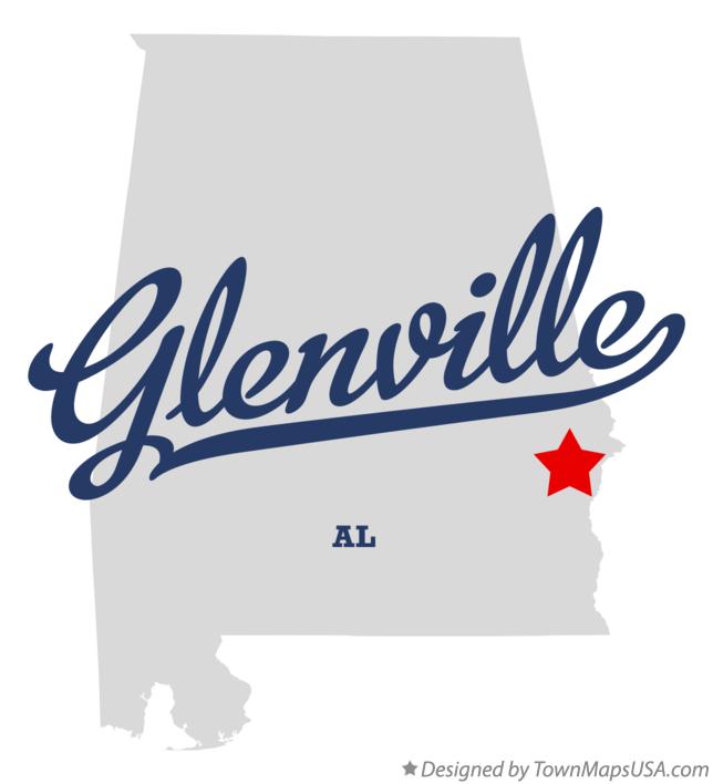 Map of Glenville Alabama AL