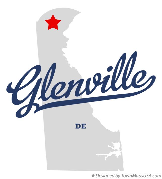 Map of Glenville Delaware DE