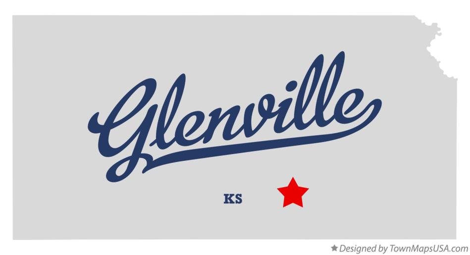 Map of Glenville Kansas KS