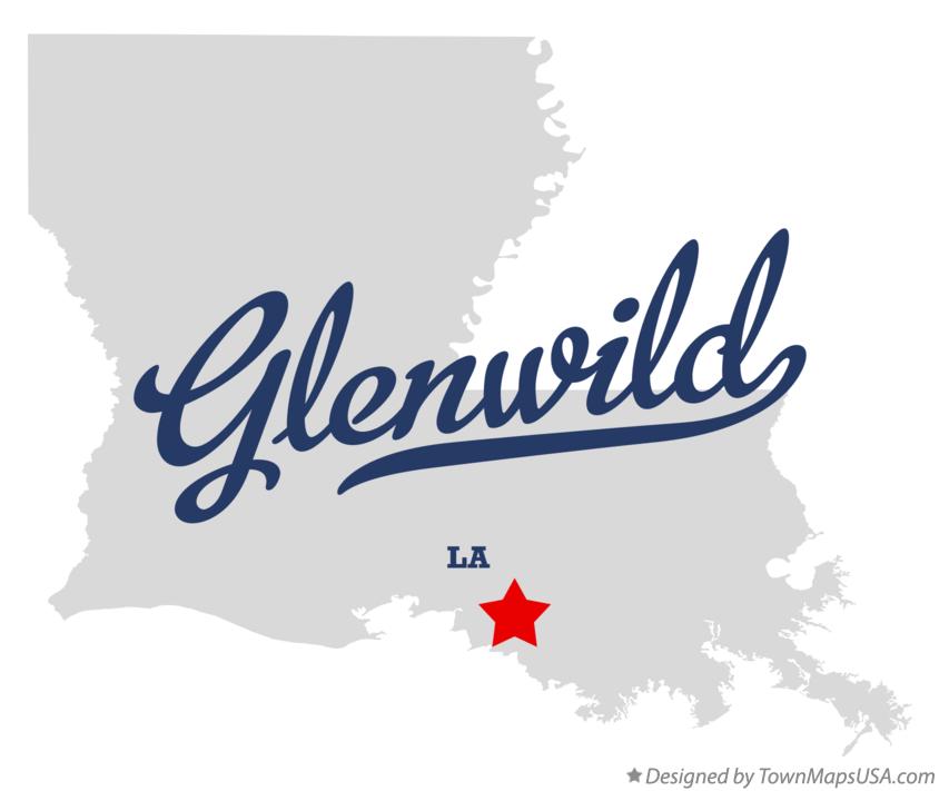 Map of Glenwild Louisiana LA