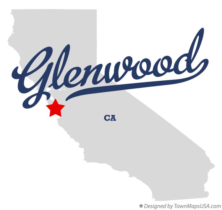 Map of Glenwood California CA