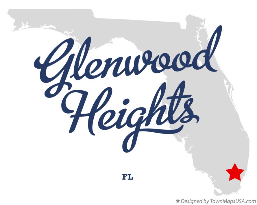 Map of Glenwood Heights Florida FL