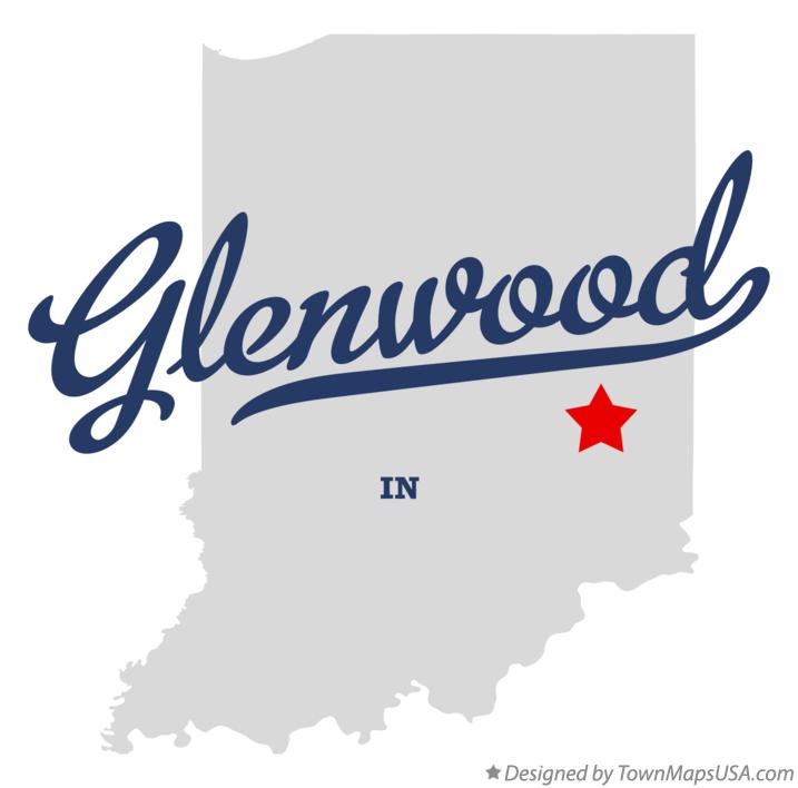 Map of Glenwood Indiana IN