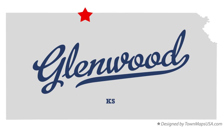Map of Glenwood Kansas KS