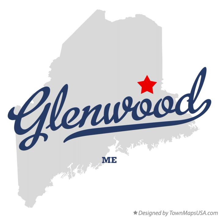 Map of Glenwood Maine ME