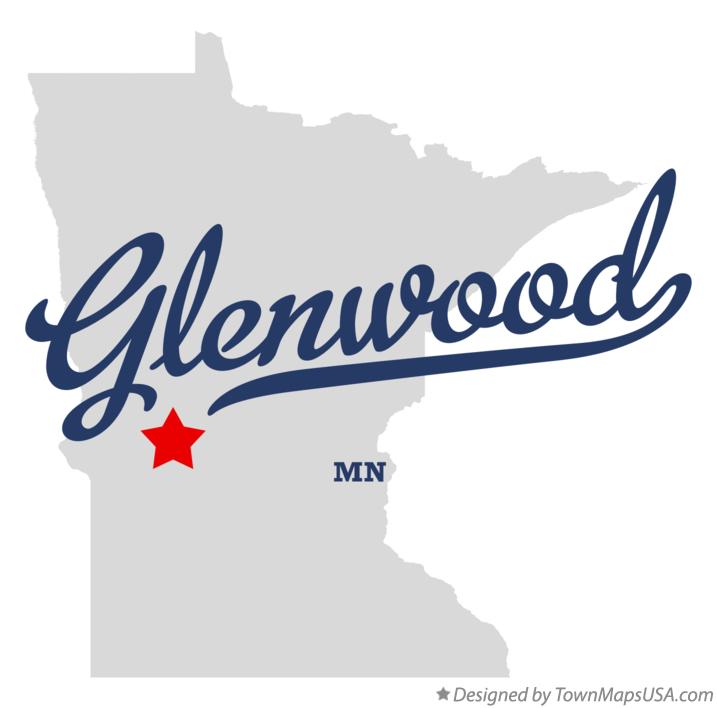 Map of Glenwood Minnesota MN