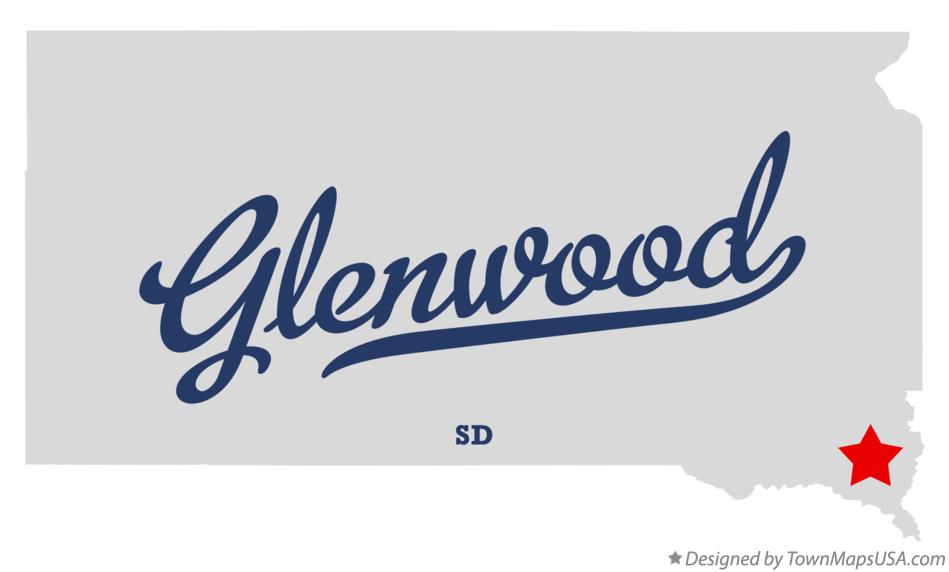 Map of Glenwood South Dakota SD