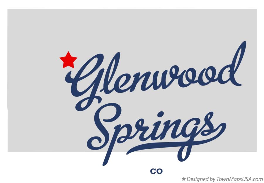 Map of Glenwood Springs Colorado CO