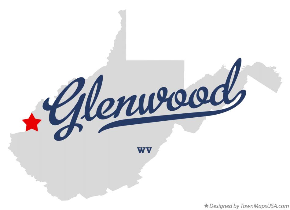 Map of Glenwood West Virginia WV